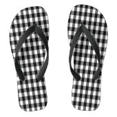 Teenslippers van de brede riem van Gingham (Voetbed)