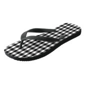Teenslippers van de brede riem van Gingham (Schuin)
