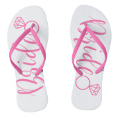 Teenslippers van de roze bruiloft (Voetbed)