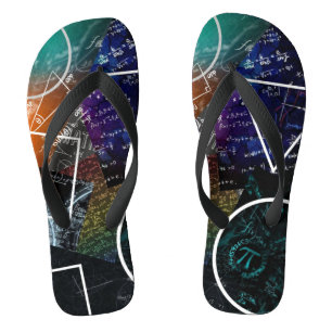 Teenslippers van de wiskundeformule