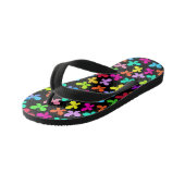 Teenslippers van de zomertong Butterflies (Schuin)