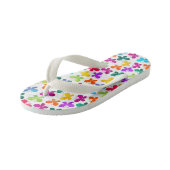 Teenslippers van de zomertong Butterflies (Schuin)