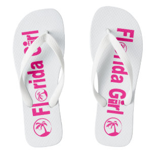 Teenslippers van Florida Girl, brede riemen