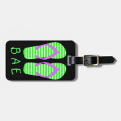 Teenslippers van Green Pair Bagagelabel (Voorkant horizontaal)