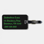 Teenslippers van Green Pair Bagagelabel (Achterkant horizontaal)