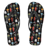 Teenslippers van halloween-partijen (Voetbed)