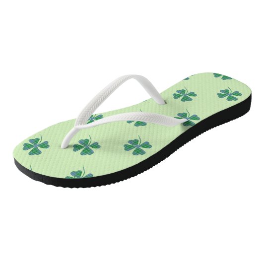 Teenslippers van het groene gegiste schimmelschild (Schuin)