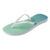 Teenslippers van het groene latexmodel (Schuin)