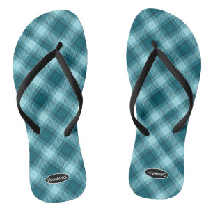 Teenslippers van het HAMbWG-Kind, geplakt door vro
