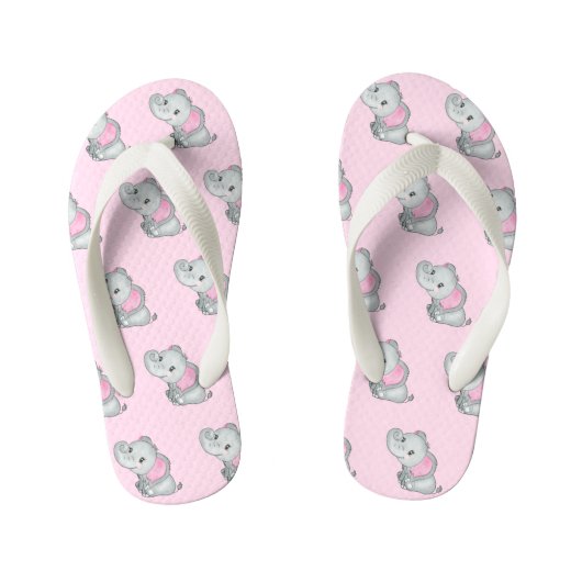 Teenslippers van het Kind van het roze gebakken Ba (Voetbed)