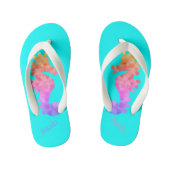 Teenslippers van het Kind van Monogram regenboogze (Voetbed)
