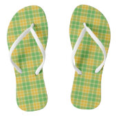 Teenslippers van het Lemon-Limoen Pset Pattern (Voetbed)