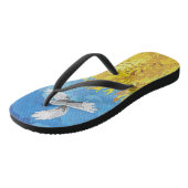 Teenslippers van het Oekraïense vlaggenlandschap (Schuin)