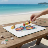 Teenslippers van het regenboogrif snijplank