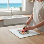 Teenslippers van het regenboogrif snijplank