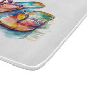 Teenslippers van het regenboogrif snijplank (Hoek)