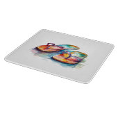 Teenslippers van het regenboogrif snijplank (Hoek)