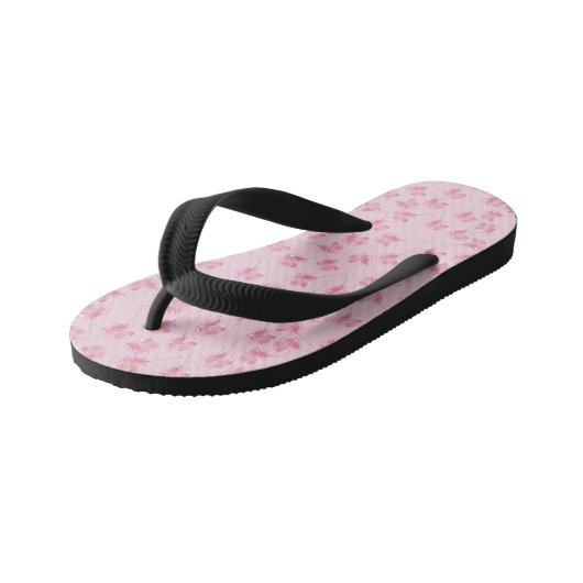 Teenslippers van het roze Kind (Schuin)