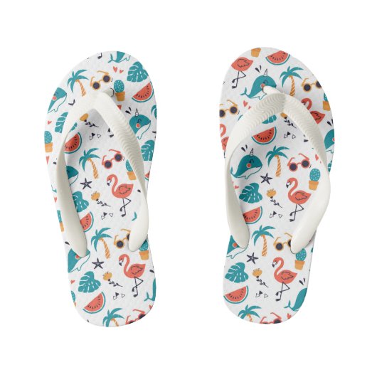 Teenslippers van het tropische zomervlies Kind (Voetbed)