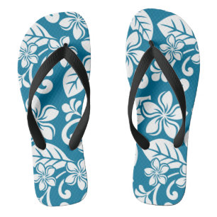 TEENSLIPPERS VAN ISLAND PLUMERIA (CARIBISCHE BLAUW
