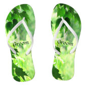 Teenslippers van Leafy Wedding Groom (Voetbed)