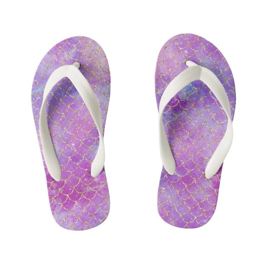 Teenslippers van Mermaid Paars Beach Kind (Voetbed)