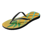 Teenslippers van tropische zomerananas (Schuin)