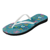 Teenslippers van zomerFloral (Schuin)
