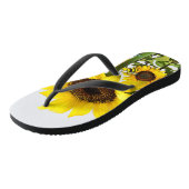Teenslippers van zonnebloemen (Schuin)