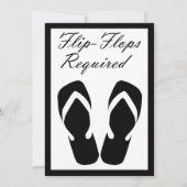 teenslippers vereist uitnodiging (Voorkant)