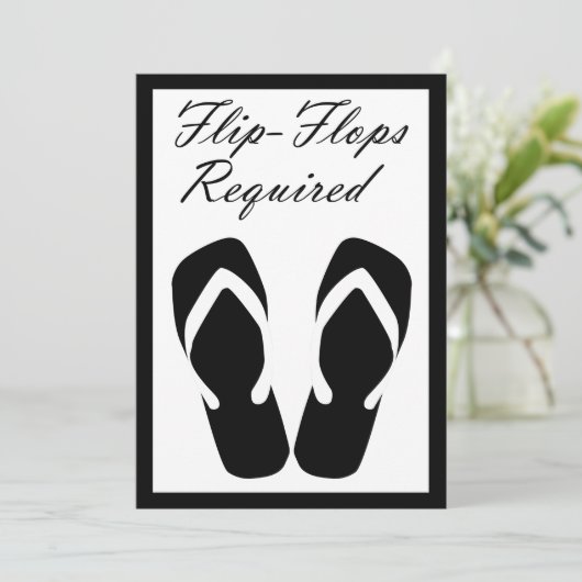 teenslippers vereist uitnodiging (Staand voorkant)