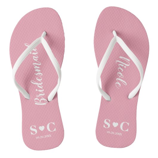 Teenslippers voor de Bridal Party, Bachelorette (Voetbed)