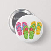 Teenslippers voor de zomer ronde button 5,7 cm (Voorkant /achterkant)
