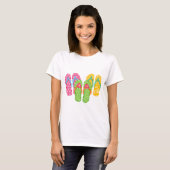 Teenslippers voor de zomer t-shirt (Voorkant volledig)
