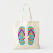Teenslippers voor de zomer tote bag (Voorkant)