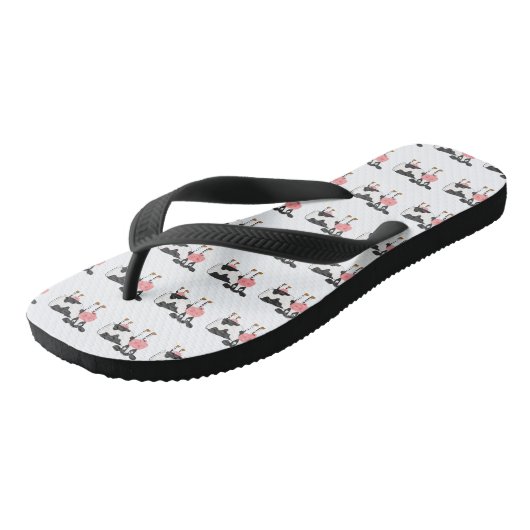 Teenslippers voor gekke Koe (Schuin)
