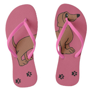 Teenslippers voor het ontwerp van een staartpuppy 