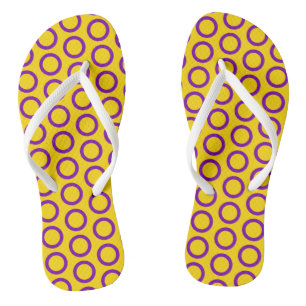 Teenslippers voor intersex-vlag