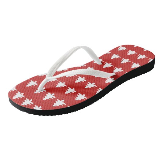 Teenslippers voor kerstboompatronen (Schuin)
