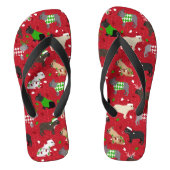 Teenslippers voor kerstvisten (Voetbed)