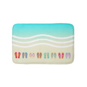 Teenslippers voor kleurrijke zomervakanties badmat (Voorkant)