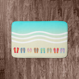 Teenslippers voor kleurrijke zomervakanties badmat