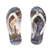 Teenslippers voor kosmische draaiende galaxie (Voetbed)