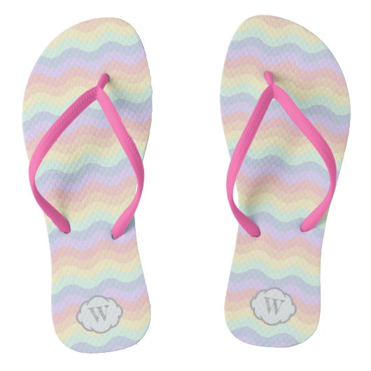 Teenslippers voor regenbooggolven (Voetbed)