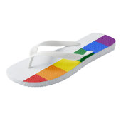 Teenslippers voor regenboogpride (Schuin)