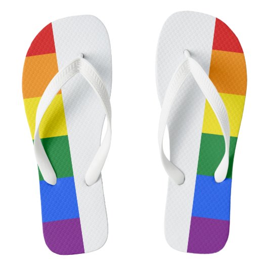 Teenslippers voor regenboogpride (Voetbed)