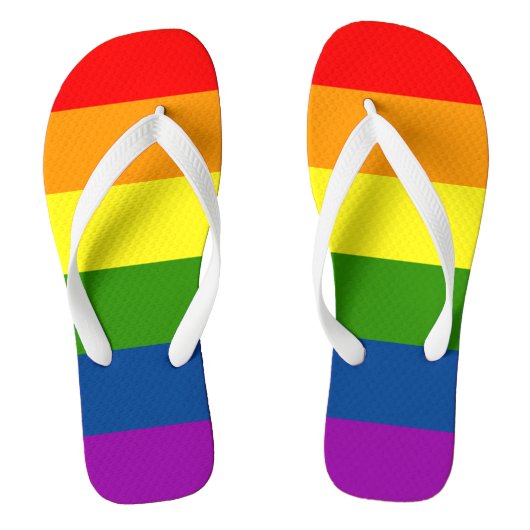 Teenslippers voor regenboogstrips (Voetbed)