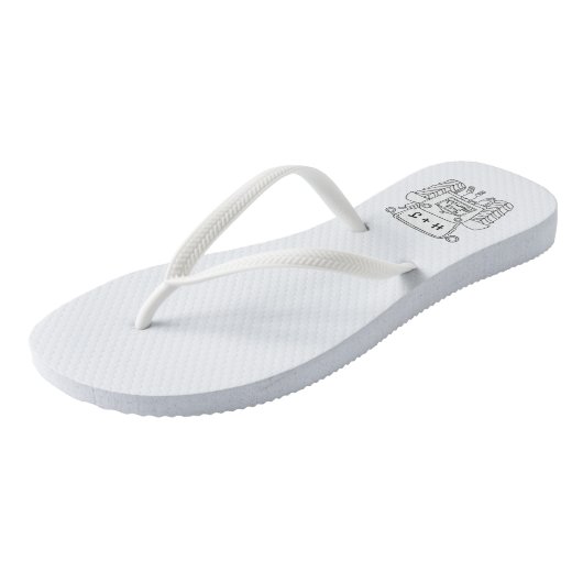 Teenslippers voor speciale landbruiloft (Schuin)