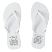 Teenslippers voor speciale landbruiloft (Voetbed)