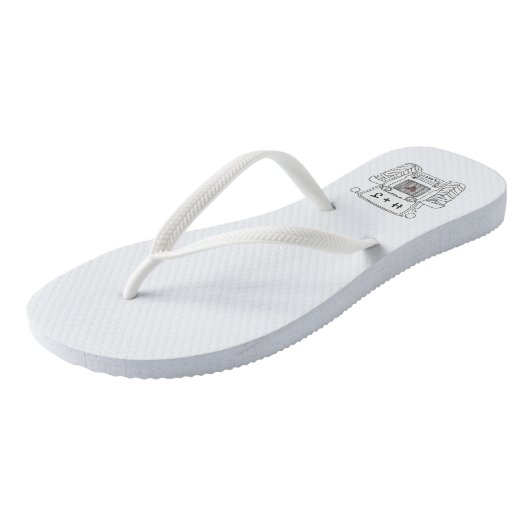 Teenslippers voor speciale landbruiloft (Schuin)